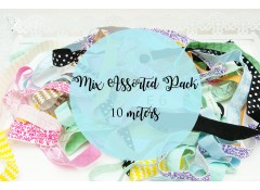 Mix Surprise Pack Elastic 10 meters, Fold over elastic Patterns, Foil